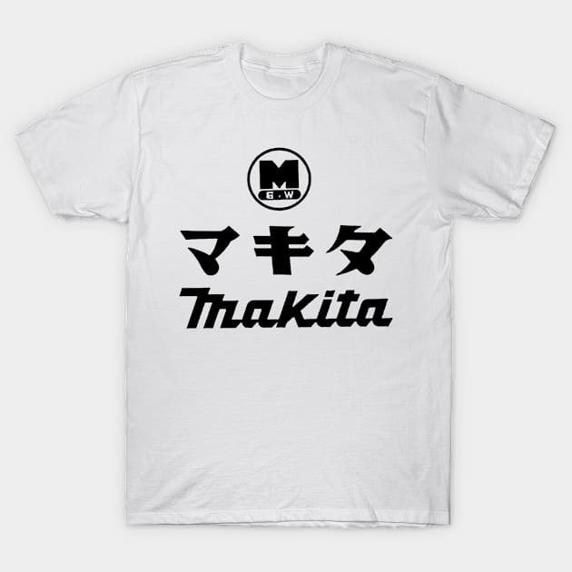 Makita tools original historic logo T-Shirt by mandelbrot